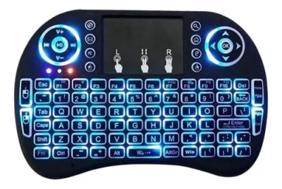 TECLADO INALAMBRICO SMART TV RETRO ILUMINADO 