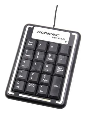 TECLADO NUMERICO CABLE USB 19 TECLA 20028 NUMERIC KEYPAD