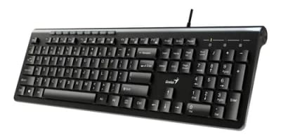 TECLADO ALÁMBRICO USB SLIMSTAR 230 NEGRO NEGRO