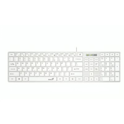 TECLADO ESP.SLIMSTAR 126 USB BLANCO, 12 KEYS, 2,4GHZ SMARTGE