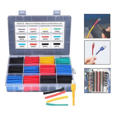 Kit Cable Termo Retractil y Termoencogible Aislante 560 pcs
