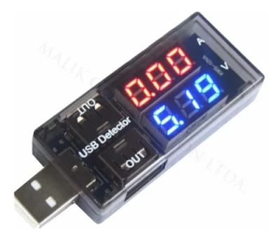 TESTER USB PARA VOLTAJE Y AMPERAJE