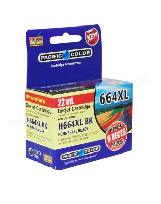 TINTA 664XL NEGRO 22 ML ALTERNATIVO HP TINTA 664XL NEGRO 22 ML ALTERNATIVO HP