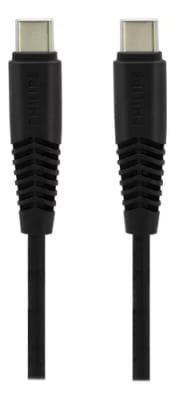 CABLE PHILIPS UBC-C A USB-C 1M 2A MAX NEGRO DLC5531CB