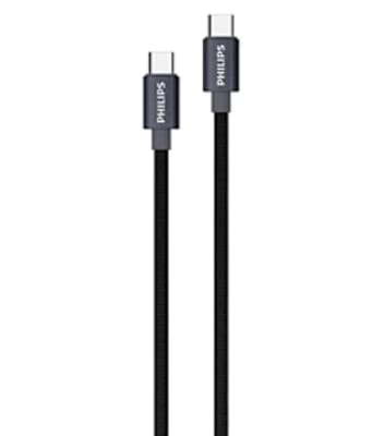 CABLE USB-C A USB-C 1.2 MTS NEGRO PHILIPS
