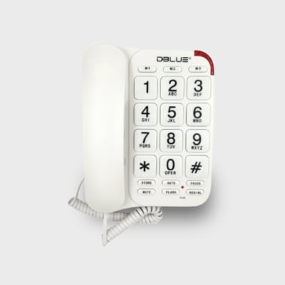 TELEFONO SOBREMESA DBTL299W NUMERO GRANDE