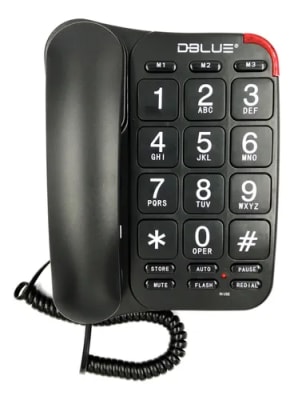 TELEFONO SOBREMESA GRANDES BLACK