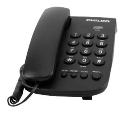 TELEFONO SOBREMESA PHILCO BLANCO Y NEGRO TELEFONO SOBREMESA PHILCO BLANCO Y NEGRO
