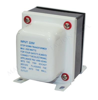 TRANSFORMADOR 2000W 220v a 110v TRANSFORMADOR 2000W 220v a 110v