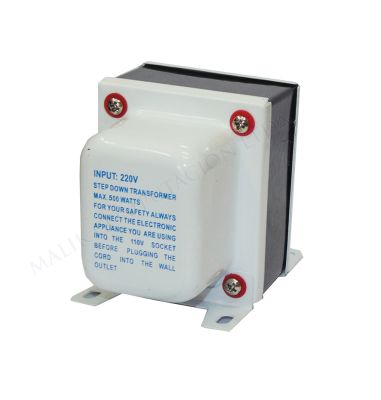 TRANSFORMADOR 500w 220V a 110V CON TIERRA