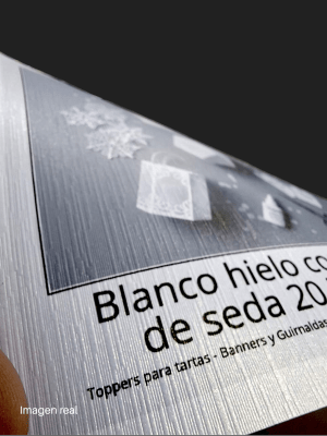 Papel Perlado Blanco con Textura Seda 20 Hojas A4