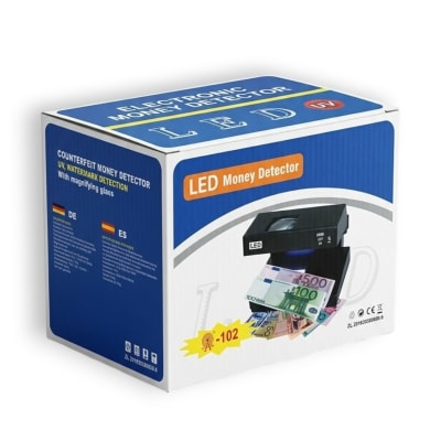 Detector de Billetes A-102 Negro - Falsos y Auténticos