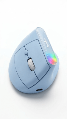 Mouse Vertical Inalámbrico Ergonómico WB-889 - 5 Colores BK/PK/BL/PU/WH