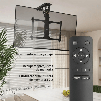 SOPORTE TV A TECHO CON CONTROL REMOTO 32 A 70 PULGADAS 12005
