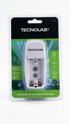 CARGADOR DE PILAS TECNOLAB PILAS AA AAA 9V Y 9.8V TL841