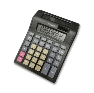 Calculadora Ronbon Doble Visor CT-8122-99 - 12 Dígitos
