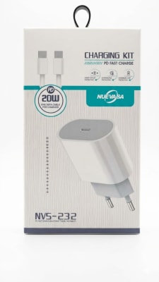 Cargador Celular 20W USB-C Nuevasa NVS-232 Carga Rápida