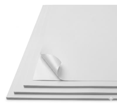 Papel Vinilo Mate Blanco Adhesivo 20 Hojas 80um A4