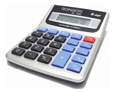 Calculadora Ronbon RB-8985A - 8 Dígitos, Portátil y Ligera
