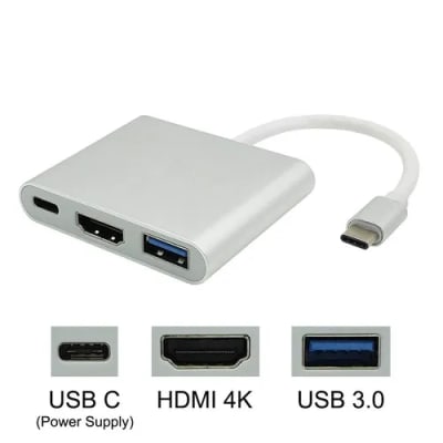 ADAPTADOR TIPO C A USB/HDMI/TYPE C