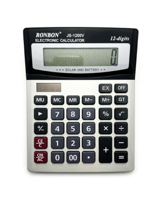 Calculadora Ronbon JS-1200V 12 Dígitos - Pantalla Grande