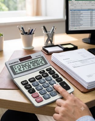 CALCULADORA PACIFIC 12 DIGITOS CON CARGA SOLAR