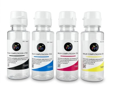 BOTELLA VACIA 100ML CON TAPA PARA HP GT52