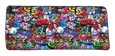 Mousepad Gamer Graffiti Xxl 90x40cm Antideslizante Lhua - ...
