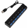 HUB 7 PUERTOS USB 480mbps LUZ INDICADOR1