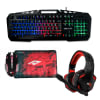 KIT GAMER 4EN1 AUDÍFONOS+MOUSE+TECLADO+MOUSEPAD RX00191