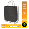 Bolsa de Papel para Regalo Color Negro Tamaño 42x31x12 cms1
