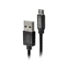 CABLE USB A MICRO-USB BLINDADO, COLOR NEGRO MICROLAB 077741
