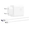 CARGADOR INTELIGENTE DE ALTO VOLTAJE TIPO C WHITE 22,5W 240V1