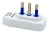 ENCHUFE MACHO HORIZONTAL 2P + T 78548 BLANCO PHILCO 1