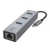 ADAPTADOR MLAB TYPE C a USB3.0A*3 + RJ451