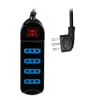 EXTENSION XT30 4 POS 3MTS COLOR NEGRO 19PLC3043N1