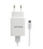 CARGADOR DE PARED QUALCOM 3.0 A C/CABLE TIPO C QC619 BLANCO1