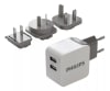 CARGADOR PHILIPS TRAVEL 3.1A 15.5W DLP2220/101
