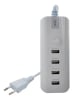 CARGADOR USB 4 PUERTOS 220V BLANCO 1