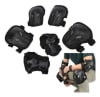 Set De Protección Adulto Kit Codera Rodillera Muñequera - Negro / Negro / Talla única1