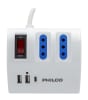 EXTENSION USB TIPO C 3 POS 2044B PHILCO2