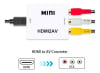 Adaptador Hdmi a AV Convertidor HDMI a 3 RCA HDMI2AV2