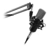 KIT MICROFONO CONDENSADOR PARA STREAMING CON SOPORTE USB SOUND CARD PHILCO1