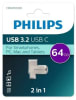 PENDRIVE PHILIPS 2 en 1 TYPE C 3.2 (64GB)2
