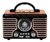 RADIO RETRO PORTATIL BLUETOOTH/FM/USB/SD/RECARGABLE INALAMBRICO10W AP020591