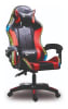 SILLA GAMER AJUSTABLE CON LUZ RGB COLOR NEGRO/ROJO DINON1