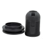 PORTA LAMPARAS E27 C/ROSCA 250V 10A NEGRO 1