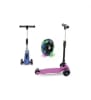SCOOTER 4 RUEDAS CON LUZ DBG387 PINK2