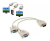 ADAPTADOR VGA SPLITTER 1 A 2 DM 01015 27CM1