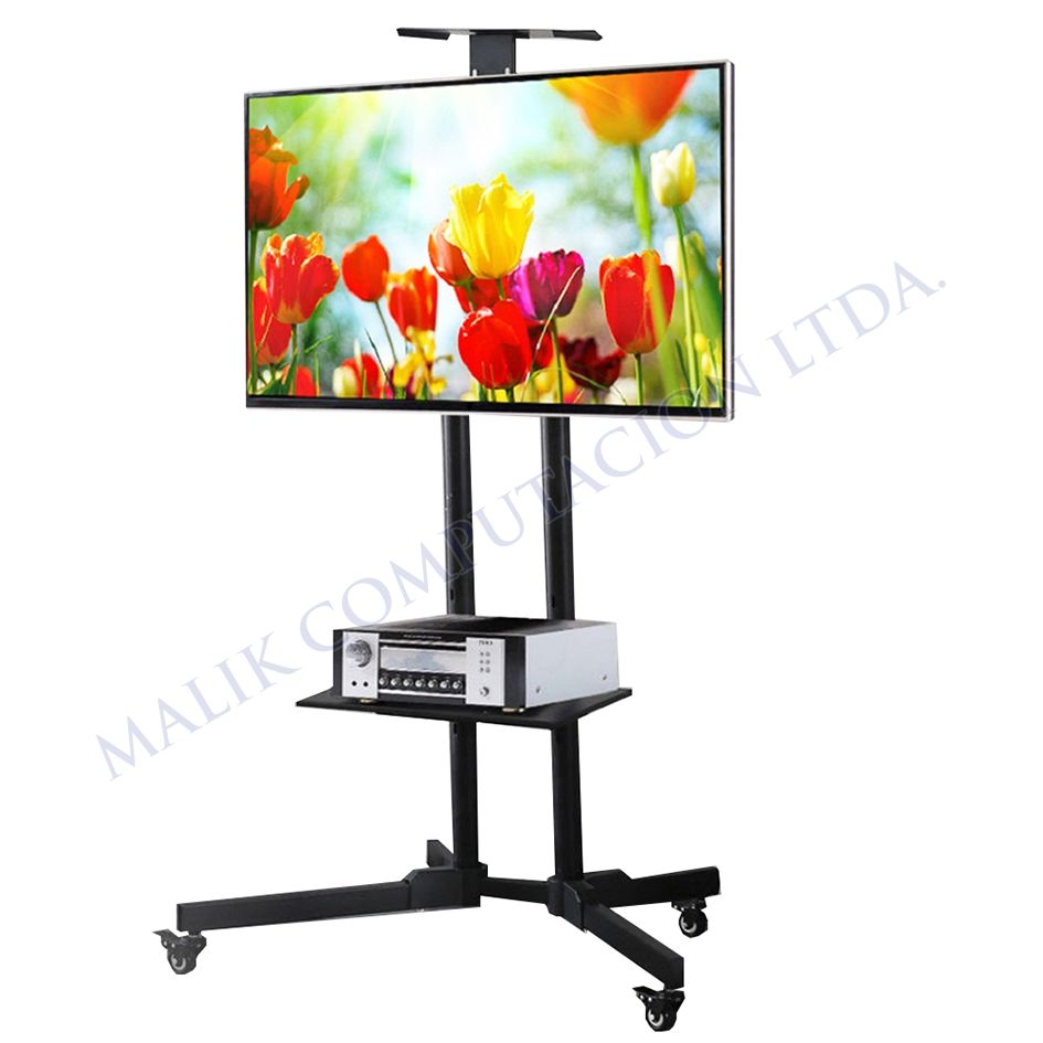 SOPORTE PARA TV TIPO PEDESTAL CON RUEDAS | malikcomputacion